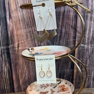 Francesca's Gold Tone Drop Earrings
